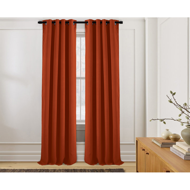 Polyester Blackout Curtain Panel, Blush, 54" W x 84" L