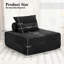 Fauteuil d'appoint Mid-Century sans accoudoirs, fauteuil en tissu moderne avec coussin pour le salon, chambre à coucher, fauteuil 500LBS sans assemblage requis-922890121