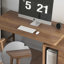 Bureau de direction rectangulaire en bois massif avec tiroirs Walnut-1877592863-1877592861