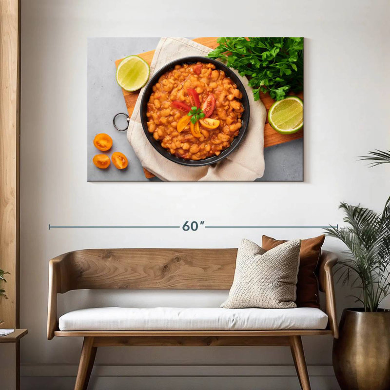 Egyptian Fava Beans, 30" H x 45" W