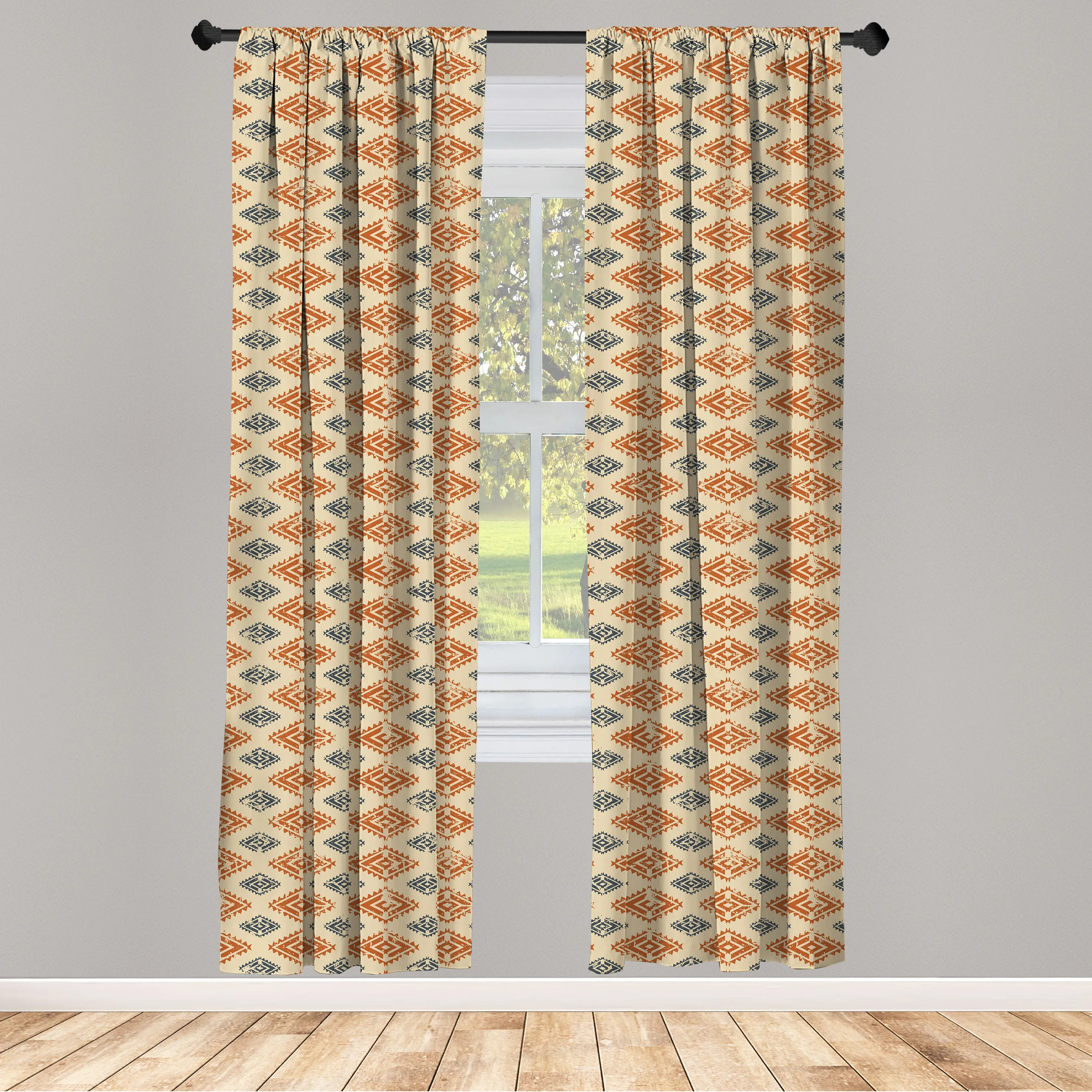 East Urban Home Zambia SemiSheer Rod Pocket Curtain Panels Wayfair