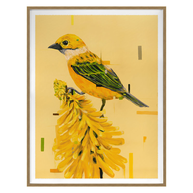 Yellow Bird Print by Hong, Hoa