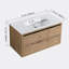 Ensemble de meuble-lavabo mural simple 36 po Makaria