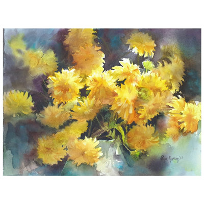 Waitnig Of Rays | Watercolor On Paper | Puja Kumar | For Wall Décor
