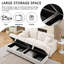 Canapé confortable 79,5 po 3 places avec repose-pieds Corduroy-106876920