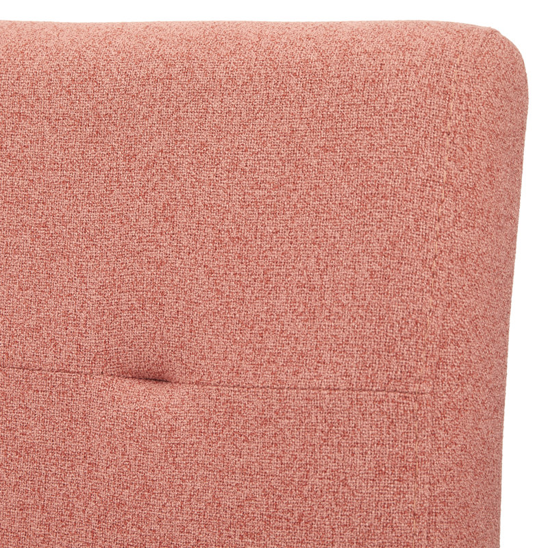 Armenda Upholstered Counter Stool with Solid Wood Frame, Summer Pink