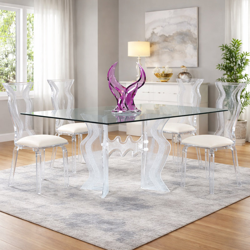 Jaiven Glass Top Dining Table