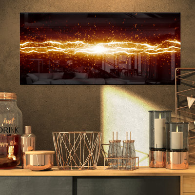 «Lightning on Dark Sky», impression sur métal sans cadre