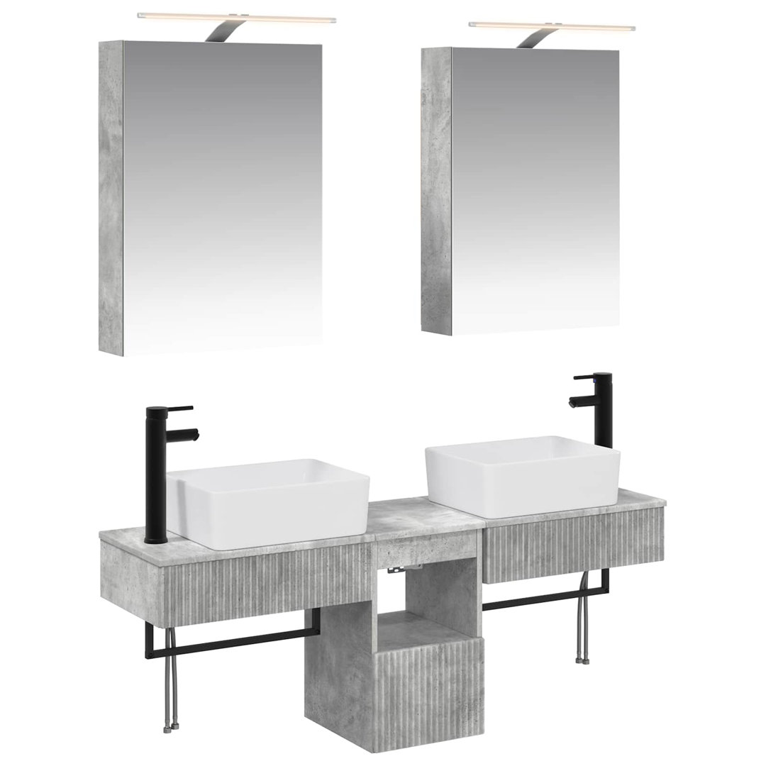 vidaXL Bathroom Cabinet Set 5 pcs 50 x 14.5 x 70 cm Engineered Wood