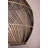 Tennon 1 - Light  Modern Coastal Pendant Light Two-tone Natural Handmade Rattan Shade in Matte Black Finish Kitchen Light