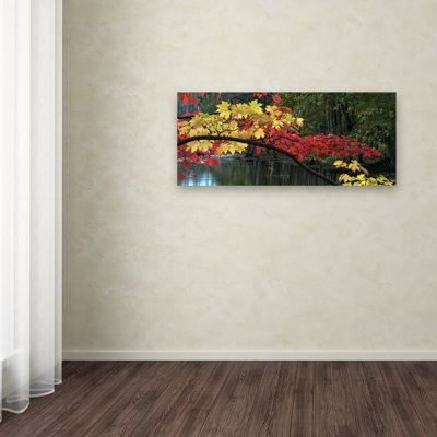 «Autumn Red and Gold», reproduction de photo sur toile tendue