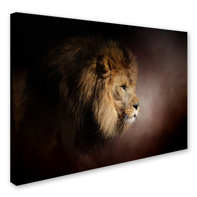 «The Mighty Lion» de Vidur, impression sur toile tendue, H 24 po x l 32 po