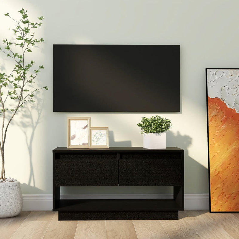 Irasemis Unfinished TV Stand for TVs up to 32", Black
