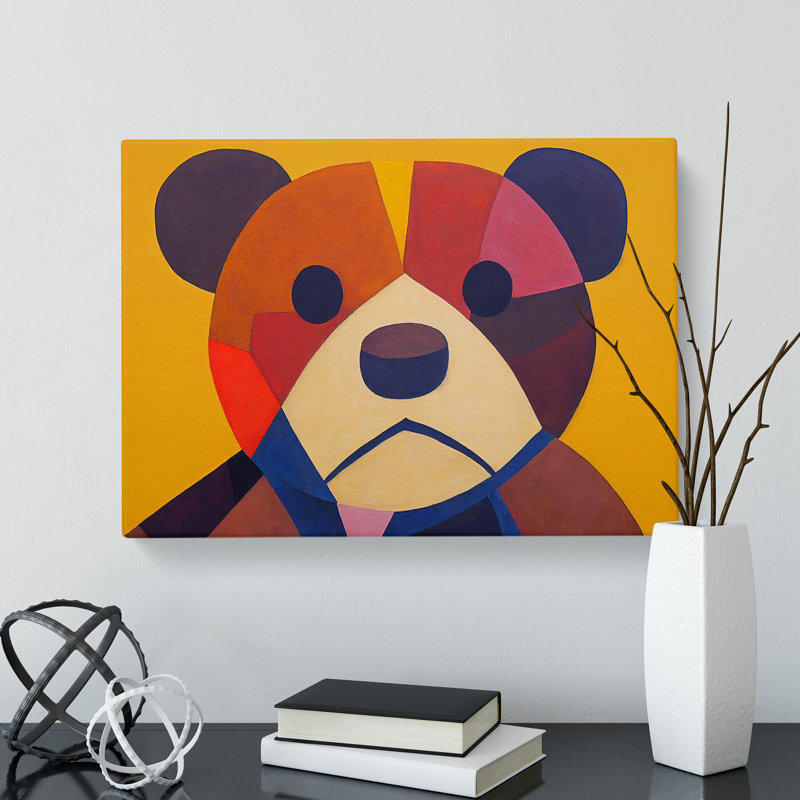 Teddy Bear Abstract Vol.2 - Wrapped Canvas, 35cm H x 50cm W x 3cm D