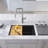 23'' L Undermount Single Bowl Quartz Composite Kitchen Sink