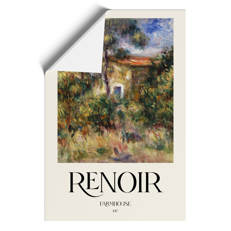 Farmhouse Vol.2 by Pierre-Auguste Renoir - No Frame Painting, 42cm H x 30cm W x 0.1cm D