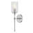 Witt Single Light Bath Vanity Wall Sconce with Clear Hobnail Glass-2008778555
