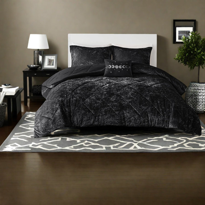 Luxurious Bedding Sets, King Cal King Velvet Modern Home Comfort