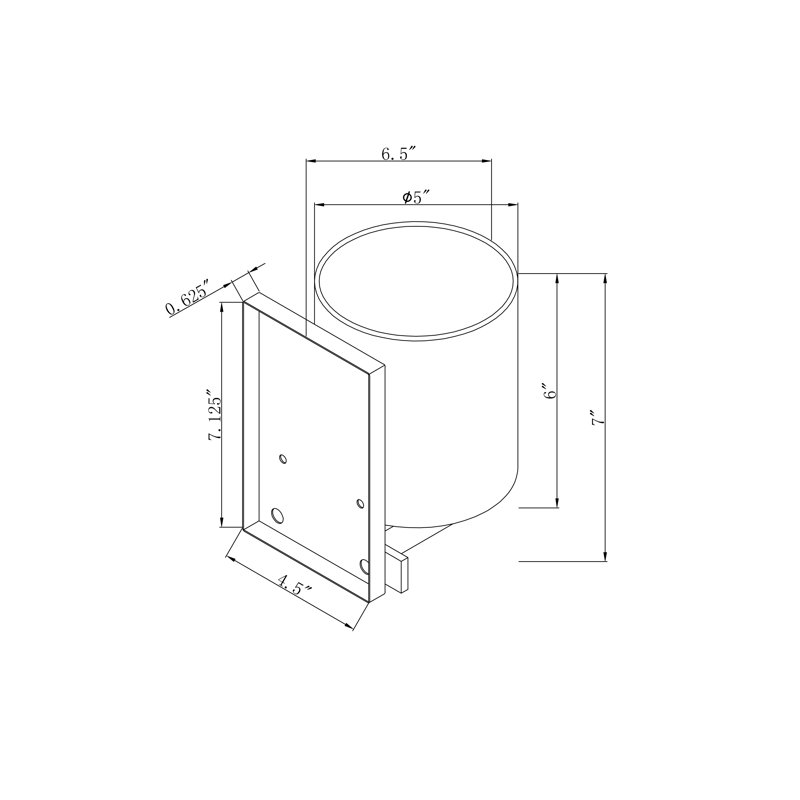 Abarca Flush Mounted Sconce, Brushed Nickel