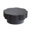 Table basse 31,50 "en forme de fleur moderne, table basse en forme de fleur de prunier avec rangement - placage en bois naturel, pour salon, appartement, bureau, assemblage facile, noir-233441356