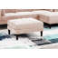 Magnifique repose-pieds rose en tissu Morgan-983705232