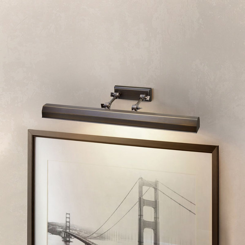 4-Light Wall Picture Light, Dark Bronze