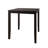 5-Piece Counter-Height Dining Set with Slat-Back Chairs and Square Table, Black-1969771763