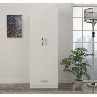 Haerle 2 Door Manufactured Wood Wardrobe
