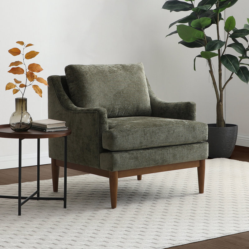 Coeymans Sloped Arms Accent Chair, Green