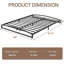 Base de lit basse pleine grandeur - sommier plateforme en métal robuste de 6/10 pouces sans sommier tapissier sans bruit-566680390