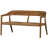 Chena Garden Bench With Round Back Wicker/Teak Natural