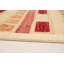Tapis unique en laine noué à la main style Chobi des années 2010 de 6 pi 7 po x 10 pi 5 po rouge foncé Puck