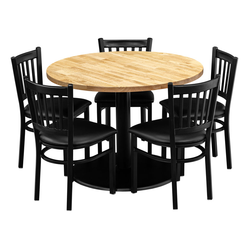 42" Round Table Dining Set, Natural