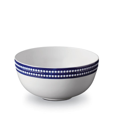 Perlee White Round Serving Bowl