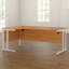 L-Shaped Metal Base Desk Shell-20428140-20428144-20428145