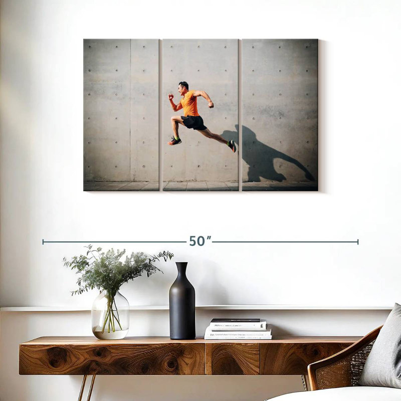 Jumping Man, 24" H x 38" W