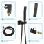 Système de douche carré mural 12 pouces avec valve brute Topcraft