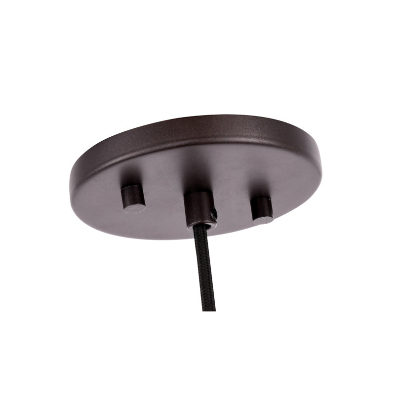Luminaire suspendu cylindrique à 1 lumière Herr, Bronze, Halogène