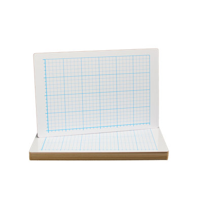 Two-Sided Quadrant Grid Dry Erase Reversible Graphic/Grid Whiteboard
