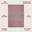 Tapis d'intérieur / extérieur gris clair / fuchsia Deronte-1755463217