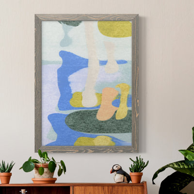 Rorschach Rainbow II - peinture sur toile encadrée