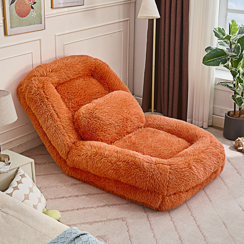 Fauteuil convertible convertible, Orange