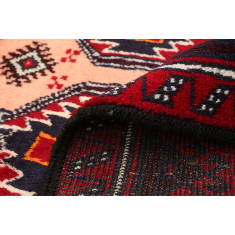Tapis de couloir en Tapis décoratif laine noué à la main de conception unique 3 pi 2 po x 6 pi 9 po Besseris