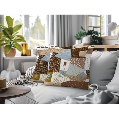 Oreiller réversible intérieur / extérieur Praxies Patches