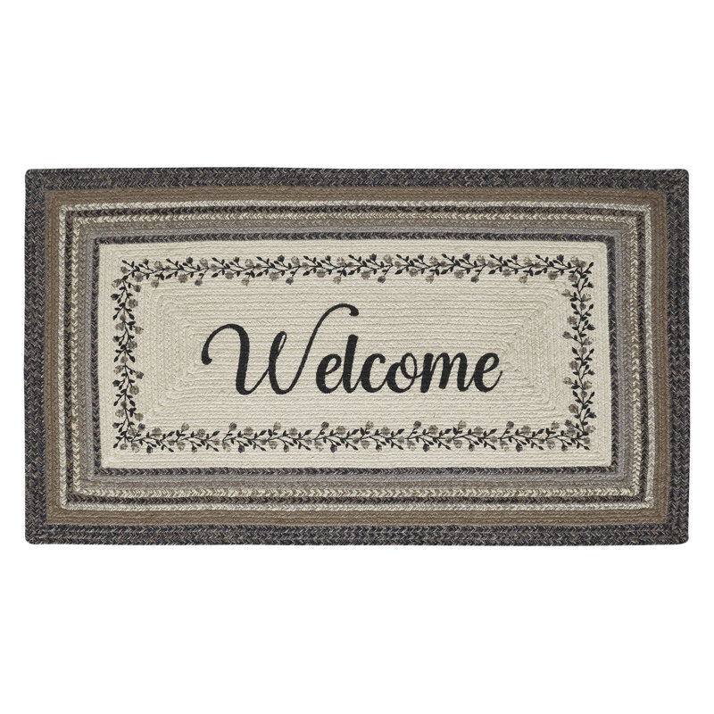 Tapis noir / gris / beige Andrick, Rectangle 2 pi 3 po x 4 pi