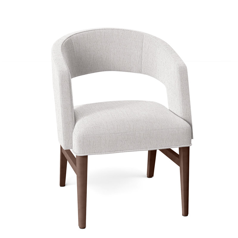 Bryant 19.5'' H Upholstered Armchair, Walnut, Perigold Preso Pebble