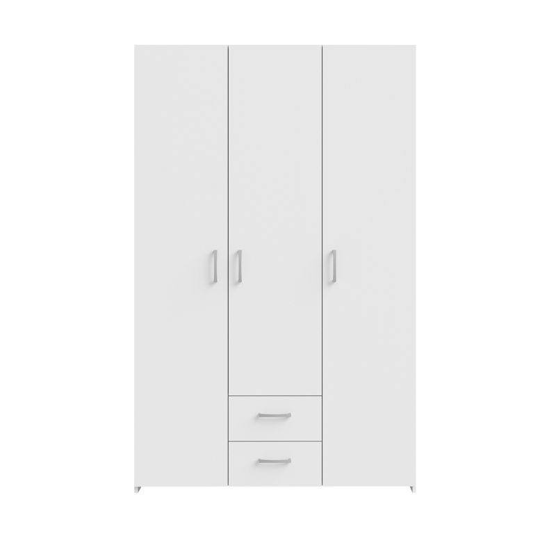 Rasheeta Manufactured Wood Wardrobe, White