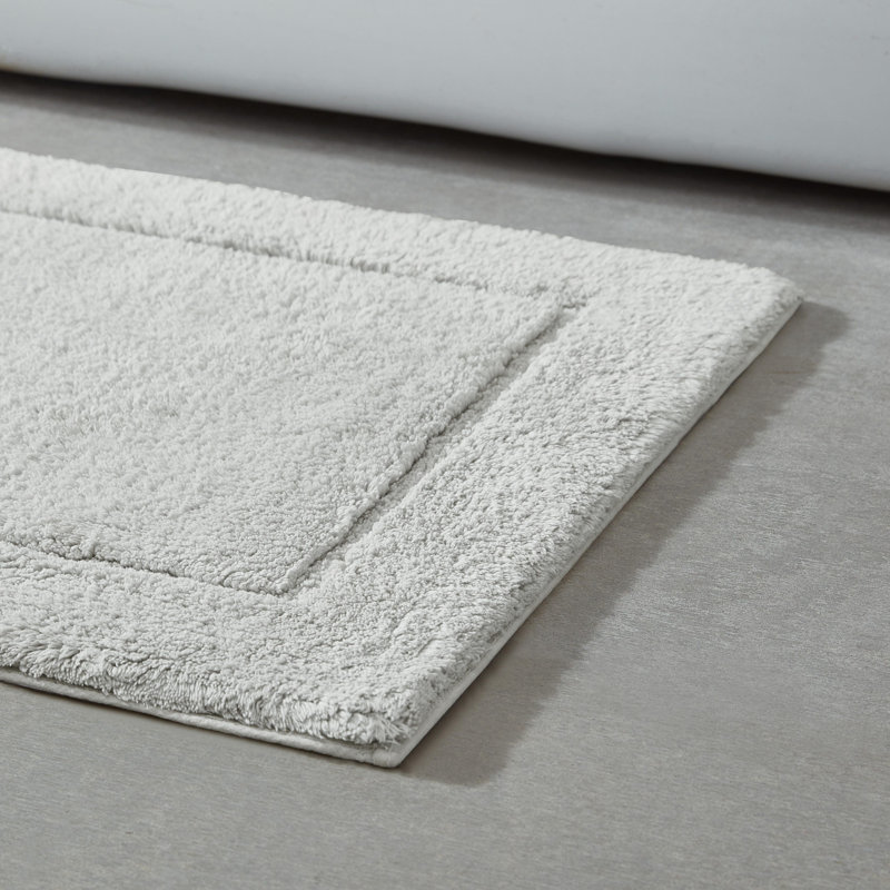 Calvin Klein Essence Solid Cotton 2 Piece Bath Rug Set, Gray