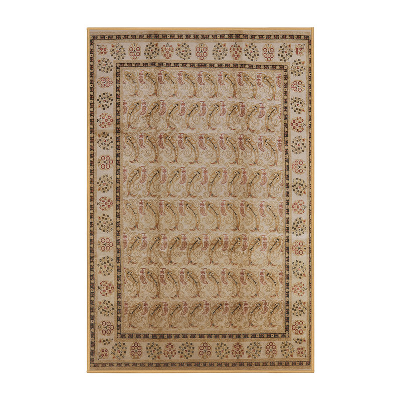Tapis oriental rose / beige, Rectangle 6 pi x 9 pi