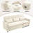 2-In-1 Sofa 82" Three-Seater Sofa With A Sofa Bed And A Reversible Recliner Sofa For Living Room